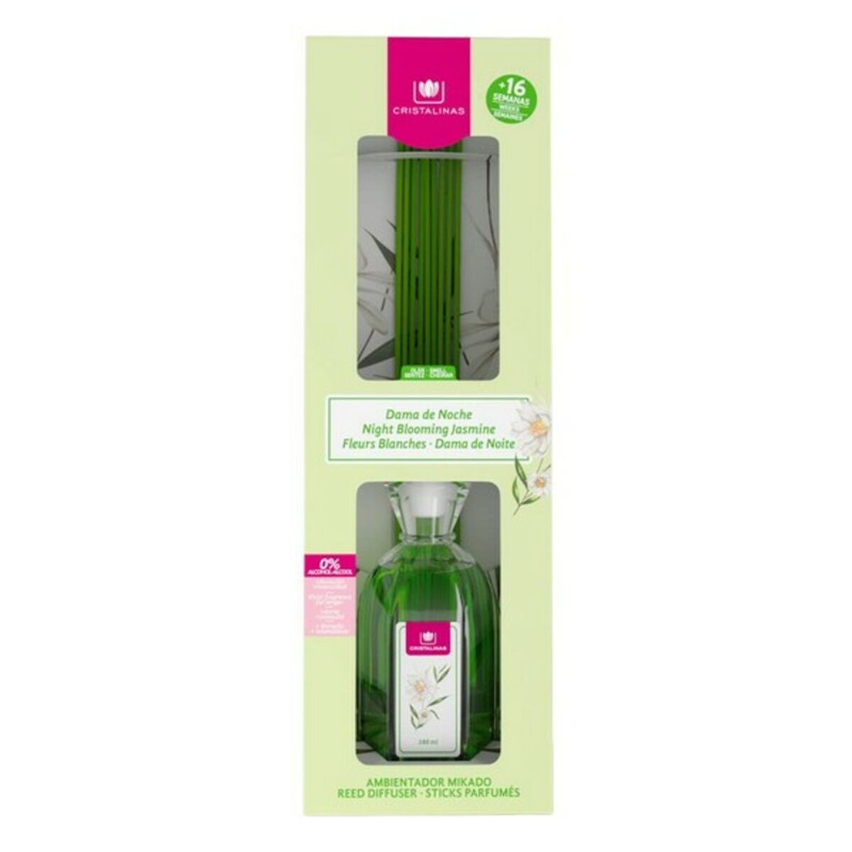 Luftfrisker Night Blooming Jasmine Cristalinas Mikado 180 ml